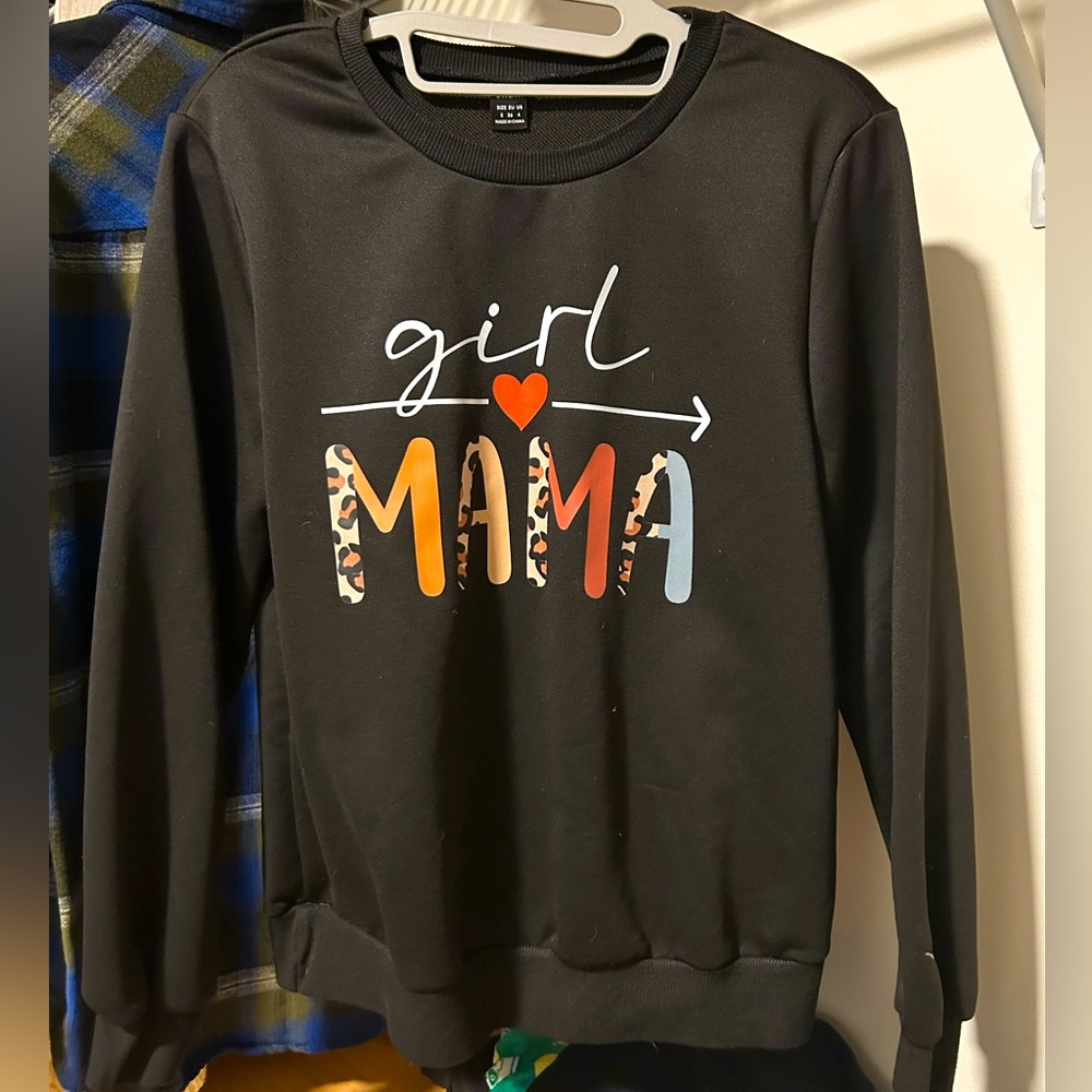 Black 'Girl Mama' Sweatshirt